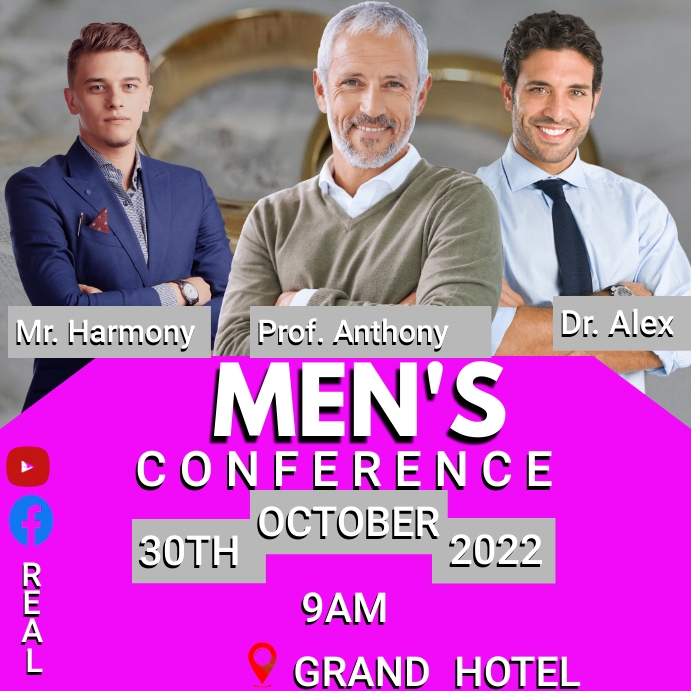Conference Publicação no Instagram template