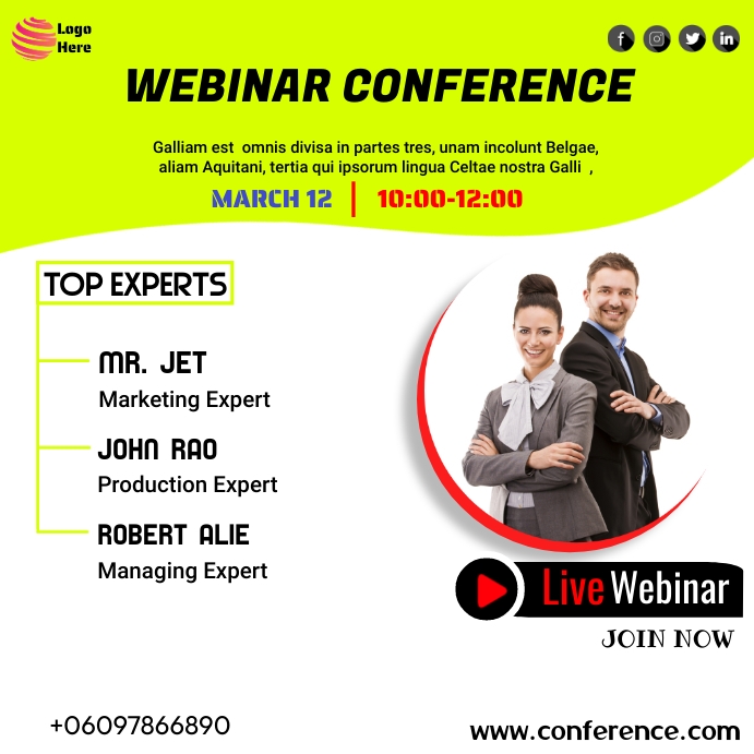 conference Template | PosterMyWall