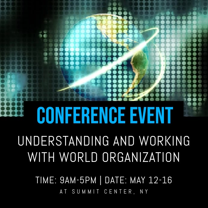 Conference Event Template | PosterMyWall