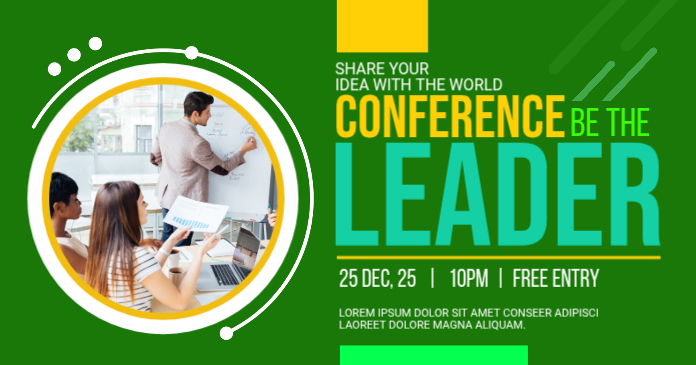 Conference Event Facebook Post Template | PosterMyWall