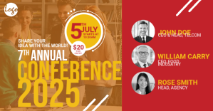 红色 Conference Facebook Image Facebook Shared Image Template