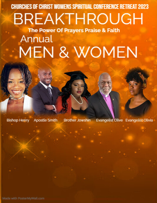 Copy of Conference Flyer , men and women day , church | PosterMyWall