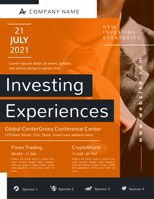 conference flyer advertisement Template | PosterMyWall