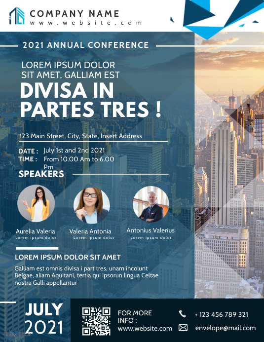 Conference Program Ad Examples Copy of conference flyer advertisement template desig | PosterMyWall
