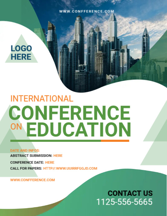 Conference Promo Flyer Example Conference flyer Template | PosterMyWall