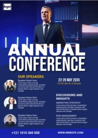 Conference Flyer Template A6