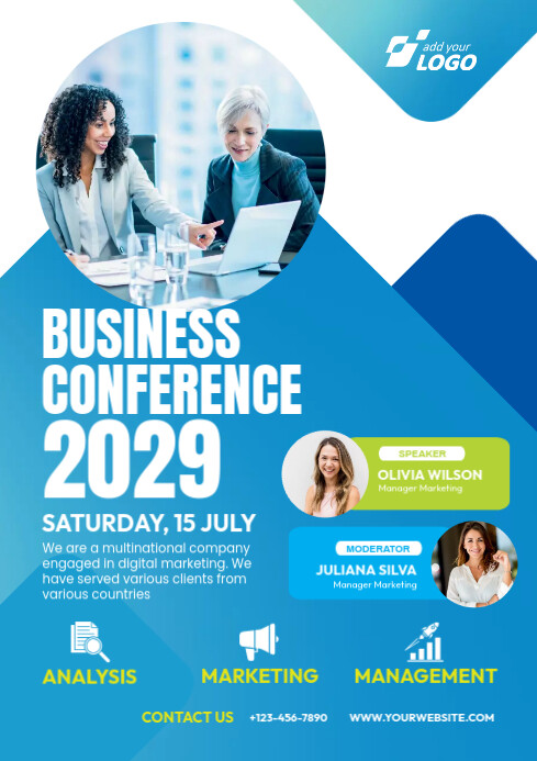 Conference Promo Flyer Example Conference Flyer Template | PosterMyWall