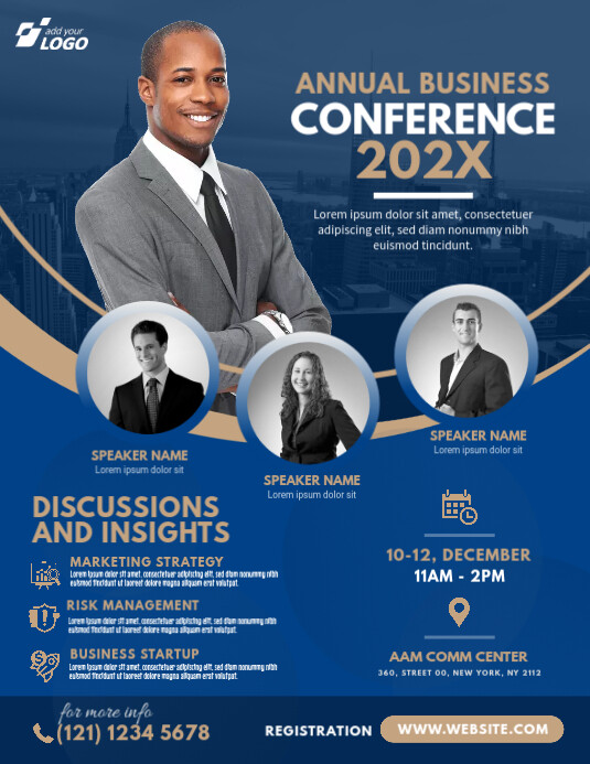 Conference Flyer Template PosterMyWall Conference Flyer Template PosterMyWall