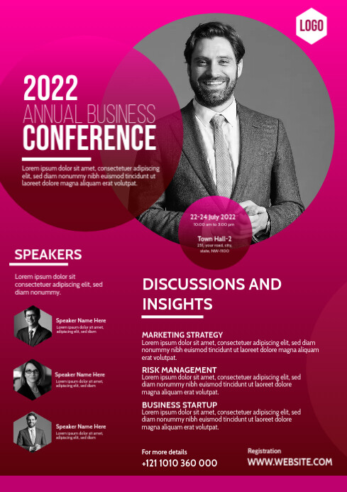 Conference Promo Flyer Example Conference Flyer Template | PosterMyWall
