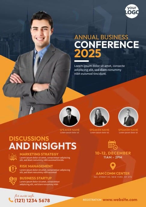 Conference Promo Flyer Example Conference Flyer Template | PosterMyWall