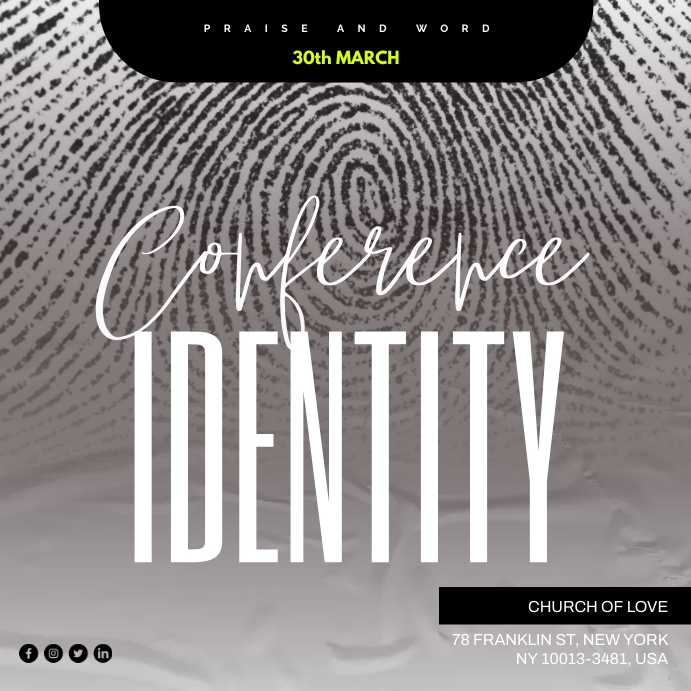Conference identity Template | PosterMyWall