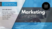 Conference Marketing Network Congress Speaker Video copertina Facebook (16:9) template
