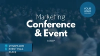 Conference Marketing Network Event Speaker Ad Vídeo de capa do Facebook (16:9) template