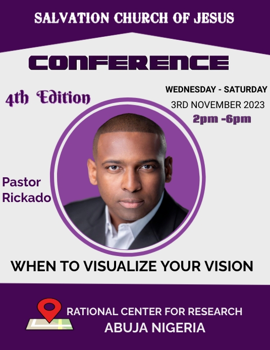 Conference poster Pamflet (VSA Brief) template