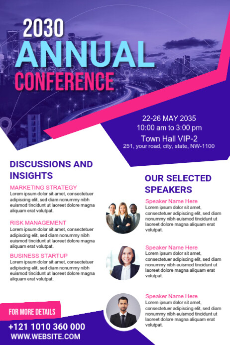 Conference Poster Template | PosterMyWall