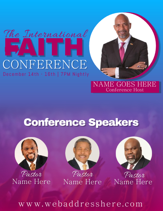 Conference Promo Flyer Example Conference Promo Template | PosterMyWall