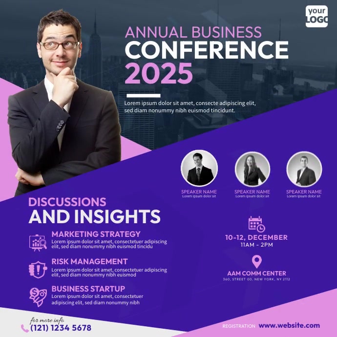 Conference Template | PosterMyWall