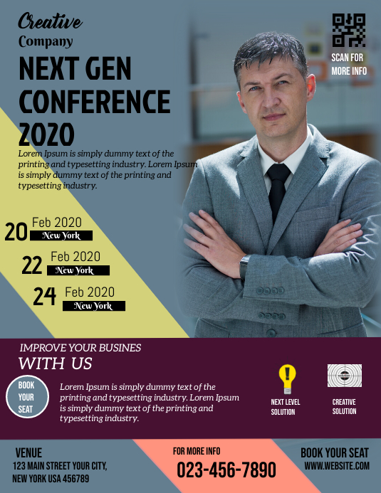 Conference Template PosterMyWall