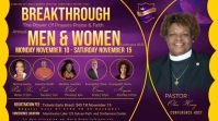 Conference YouTube Thumbnail, men and women template