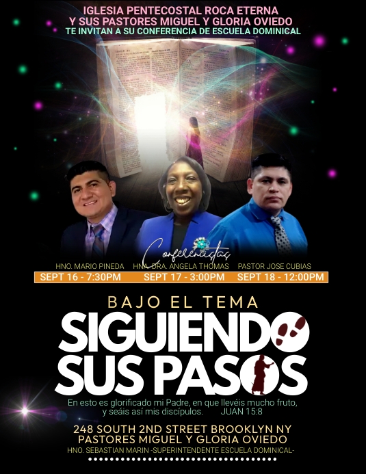 CONFERENCIA ESCUELA DOMINICAL Template | PosterMyWall
