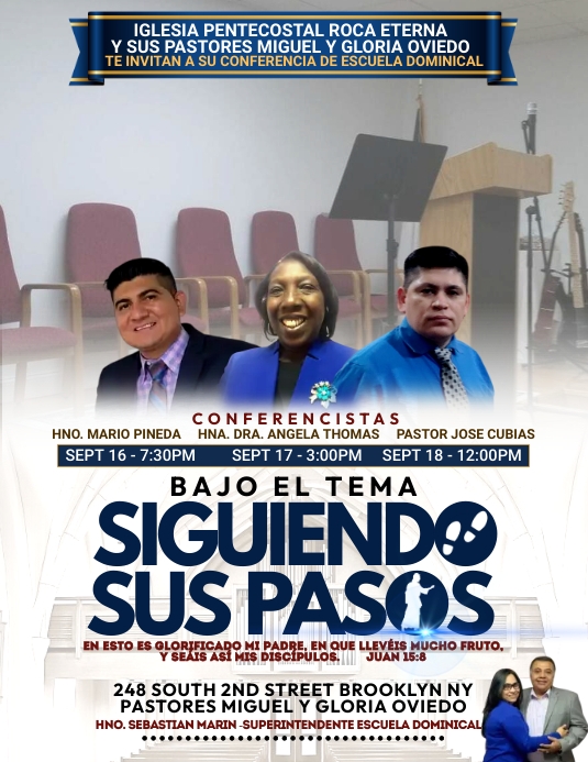 CONFERENCIA ESCUELA DOMINICAL Template | PosterMyWall