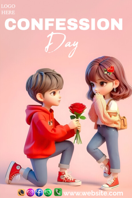 Confession day Poster template