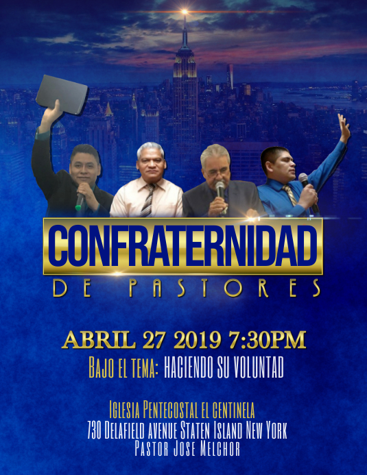confraternidad 2 Flyer (US Letter) template