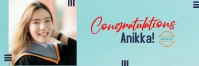 Congrats Banner 2 × 6' template