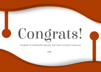 Congrats flyers A6 template