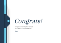 Congrats flyers A6 template