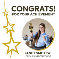 Employee Award Instagram Post Template | PosterMyWall