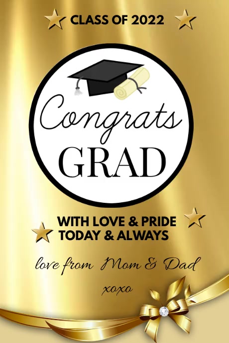 Congrats Grad Pretty Design CONGRATS Grad Template | PosterMyWall