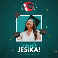 Congrats Graduates Instagram Post template
