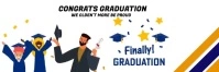 Congrats graduation Twitter Banner template