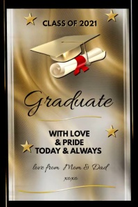 CONGRATS Graduation Poster template
