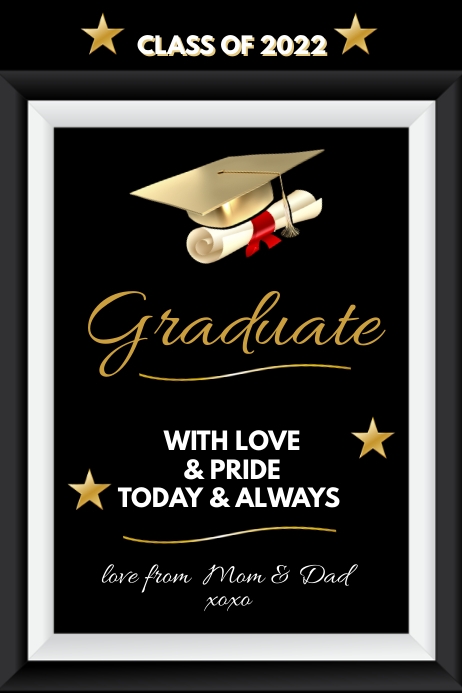 Grad Posters CONGRATS Graduation Template | PosterMyWall