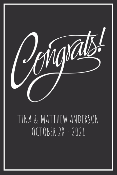 Congrats Poster Template | PosterMyWall