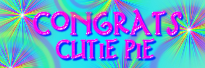 congrats text with rainbows banner template postermywall