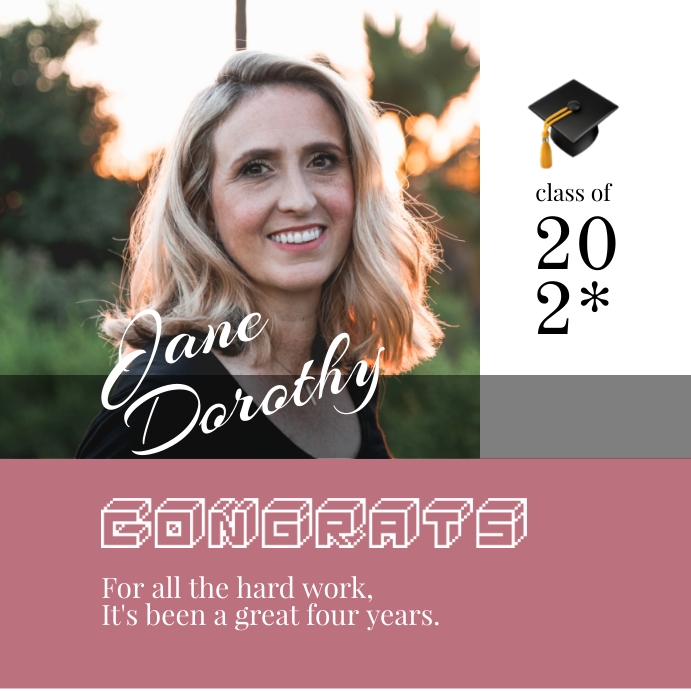 Congratulating a graduate Template | PosterMyWall