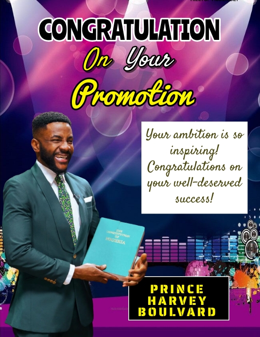 Congratulation, promotion Template | PosterMyWall