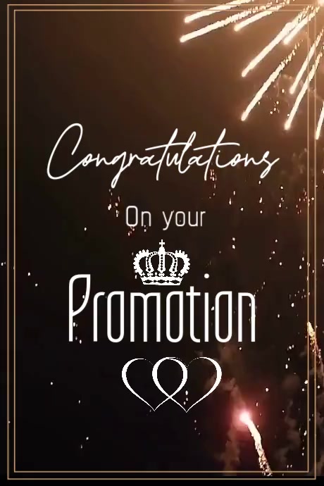 Congratulation, promotion, event Poster template