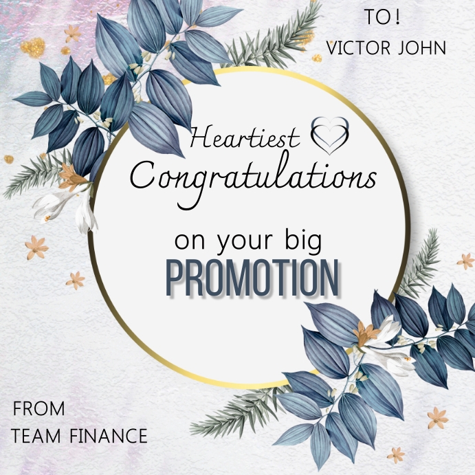 Congratulation,Thank you,event Instagram Post template