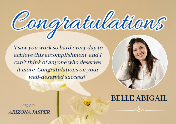 Copy of Congratulation Card | PosterMyWall
