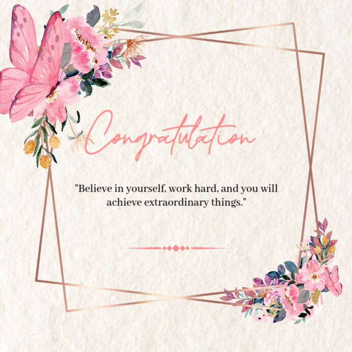 Copy of congratulation | PosterMyWall