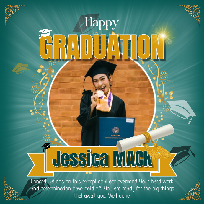 Congratulatory Posts. Sample CONGRATULATION Template | PosterMyWall