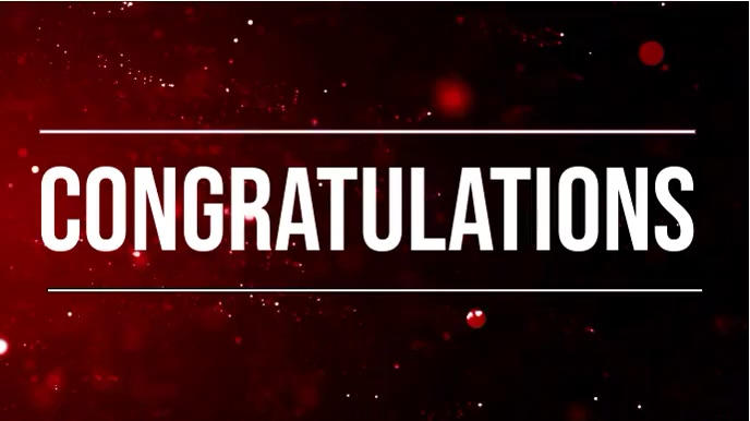 Plantilla de Felicitaciones Pantalla Digital Video | PosterMyWall