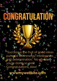 congratulation flyers A4 template