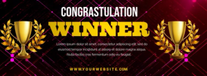 congratulation flyers Portada de Facebook template