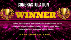 congratulation flyers Digital Display (16:9) template