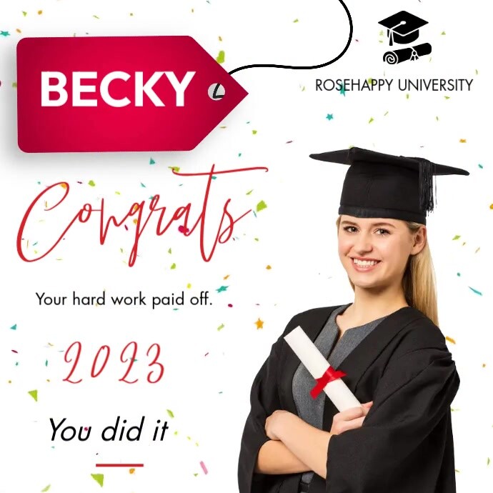 Congratulations Graduates Posts Congratulation graduate Template | PosterMyWall